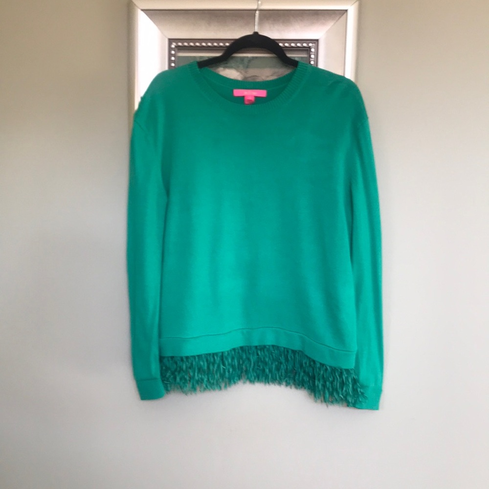 Lilly Pultizer Knit sweater pretty green only worn once